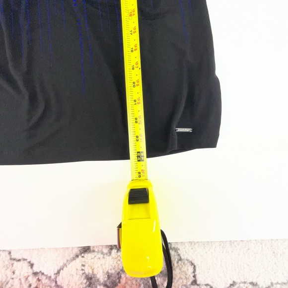 Calvin Klein Womens Black and Blue Spotted Patterned Business Casual Blouse | 1X - Picture 8 of 10